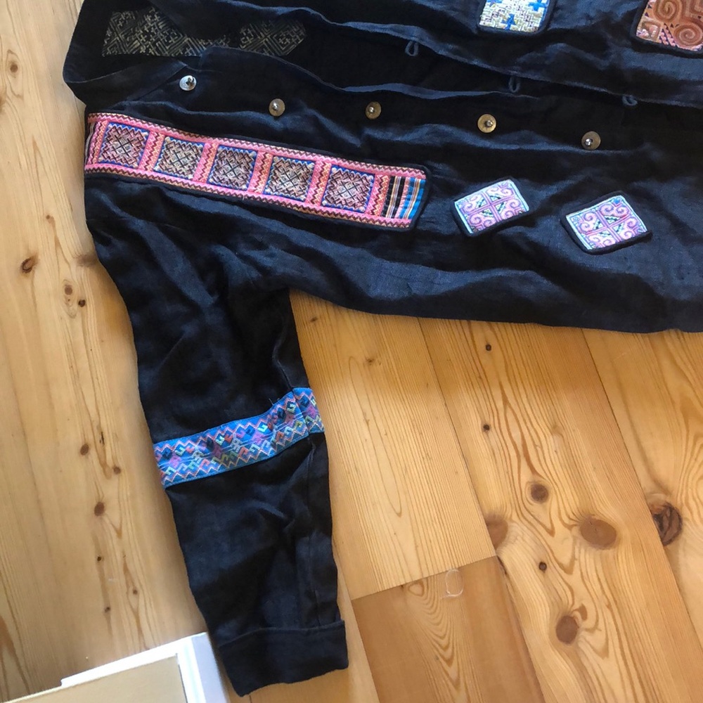 Patchwork Hemp Jacket - image 2